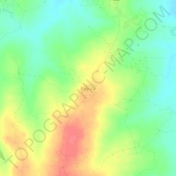 Ingula topographic map, elevation, terrain