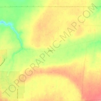 Cooper topographic map, elevation, terrain