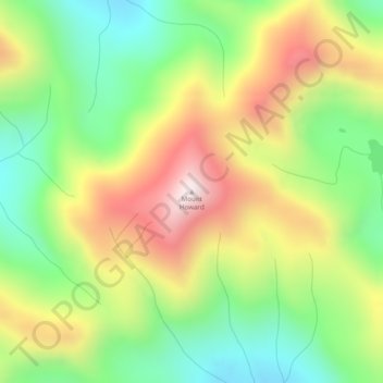 Mount Howard topographic map, elevation, terrain