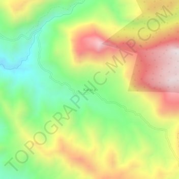Karaca topographic map, elevation, terrain