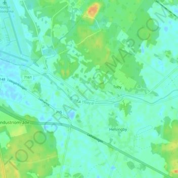 Åkernäsbacken topographic map, elevation, terrain