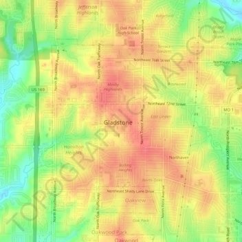 Linden topographic map, elevation, terrain