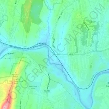 Tatham topographic map, elevation, terrain