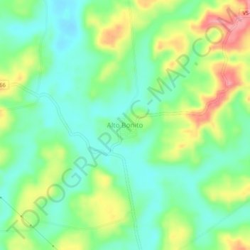 Alto Bonito topographic map, elevation, terrain
