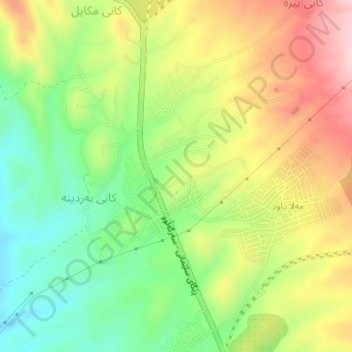 Mala Dawd topographic map, elevation, terrain