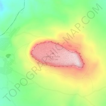 Jugurtha Tableland topographic map, elevation, terrain