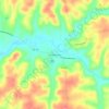 Chandlersville topographic map, elevation, terrain