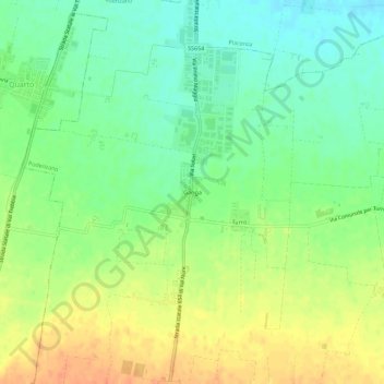 Gariga topographic map, elevation, terrain