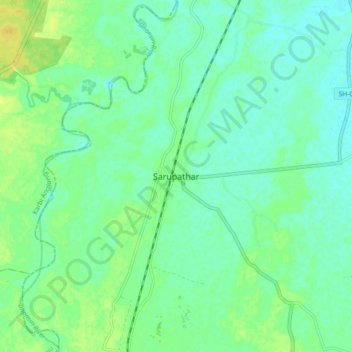 Sarupathar topographic map, elevation, terrain