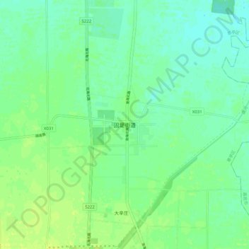 Gudi topographic map, elevation, terrain