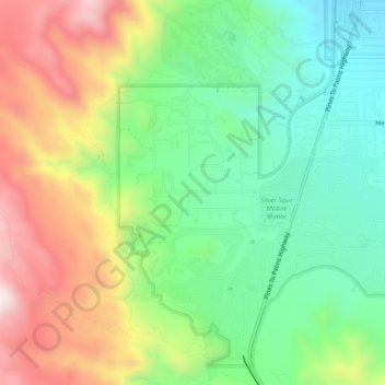 Cahuilla Hills topographic map, elevation, terrain