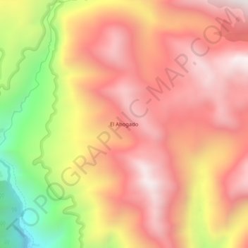 El Ahogado topographic map, elevation, terrain