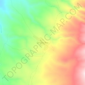 Ormekeke topographic map, elevation, terrain