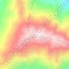 Cumbre de Chirgua topographic map, elevation, terrain