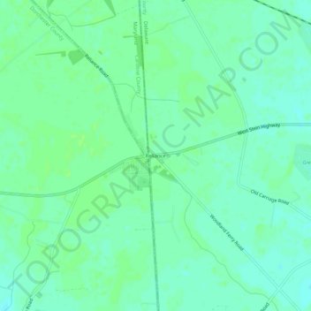 Reliance topographic map, elevation, terrain