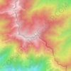 Sandakphu topographic map, elevation, terrain