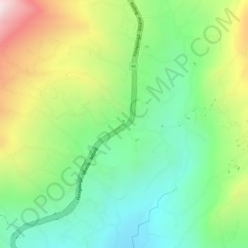 Azafranal topographic map, elevation, terrain