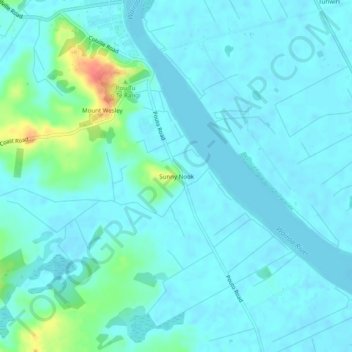 Sunny Nook topographic map, elevation, terrain