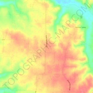 All topographic map, elevation, terrain