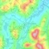 Town Yetholm topographic map, elevation, terrain