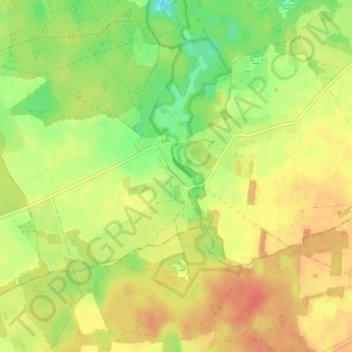 Tuchen topographic map, elevation, terrain