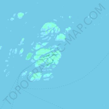 Selvær topographic map, elevation, terrain