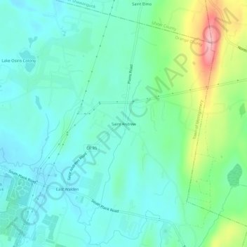 Saint Andrew topographic map, elevation, terrain