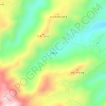 Kahu topographic map, elevation, terrain
