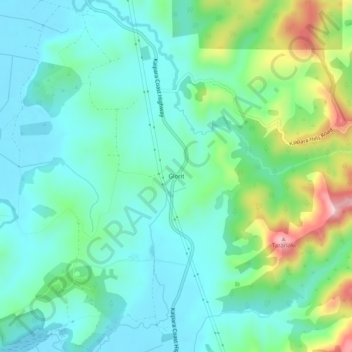 Glorit topographic map, elevation, terrain