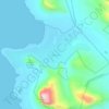 Pringle Bay topographic map, elevation, terrain