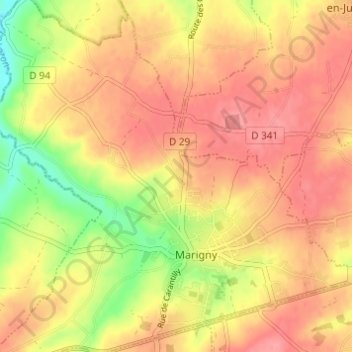 L'Hôtel Pion topographic map, elevation, terrain