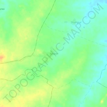 Bedee topographic map, elevation, terrain
