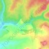Les Fagnes topographic map, elevation, terrain