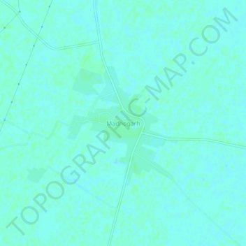 Madhogarh topographic map, elevation, terrain