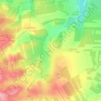 مرو topographic map, elevation, terrain