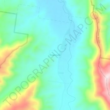 Townson topographic map, elevation, terrain
