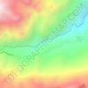 Cocuy topographic map, elevation, terrain