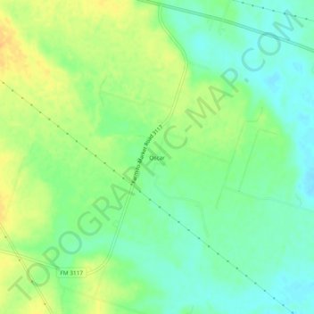 Oscar topographic map, elevation, terrain