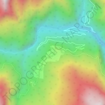 Tato topographic map, elevation, terrain