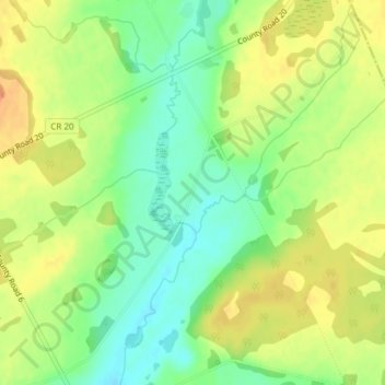 Wilton topographic map, elevation, terrain