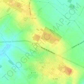 Château de Didonne topographic map, elevation, terrain
