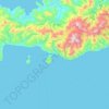 Pulau Koa topographic map, elevation, terrain