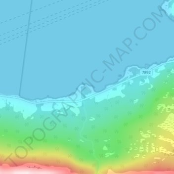 Sagneset topographic map, elevation, terrain