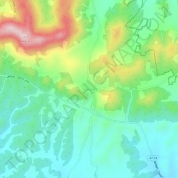 İçören topographic map, elevation, terrain