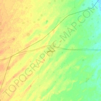 Tandalti topographic map, elevation, terrain