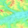 Petersberg topographic map, elevation, terrain