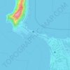 Playa Mansa topographic map, elevation, terrain