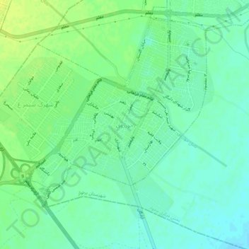 Khorzoq topographic map, elevation, terrain