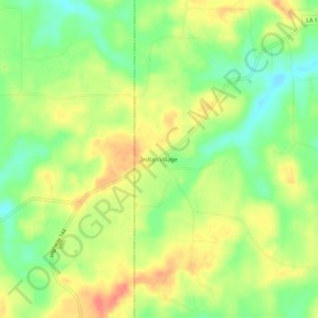 Indian Village topographic map, elevation, terrain