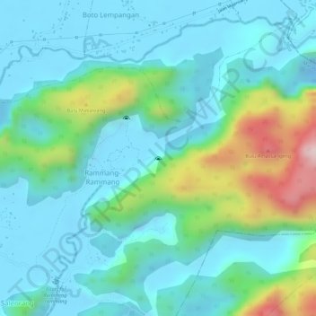 Cristal's Cave topographic map, elevation, terrain
